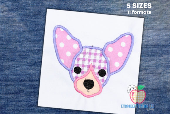 A Chihuahua Appliqué for Branded Merchandise & Patches