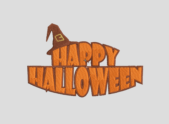 An Embroidery Designer's Review of the Happy Halloween Banner Design