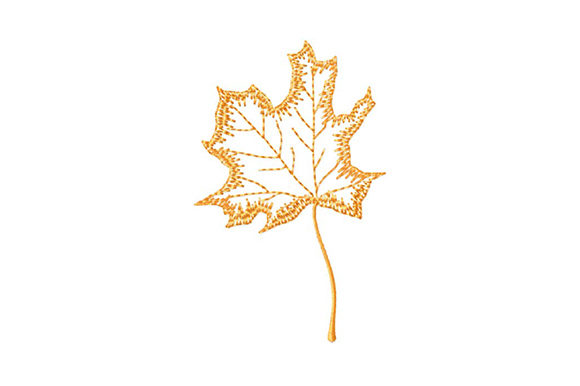 Autumn Maple Leaf Embroidery for Your Small Business