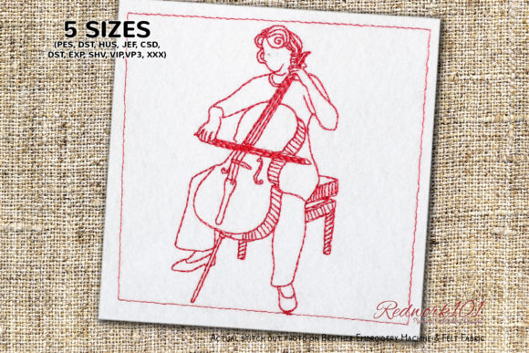 Cello Violin Redwork: A Designer’s Review for Handmade Gifts