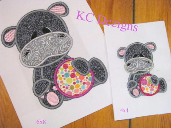 Cute Beach Hippo Applique Design Review for Seasonal Projects