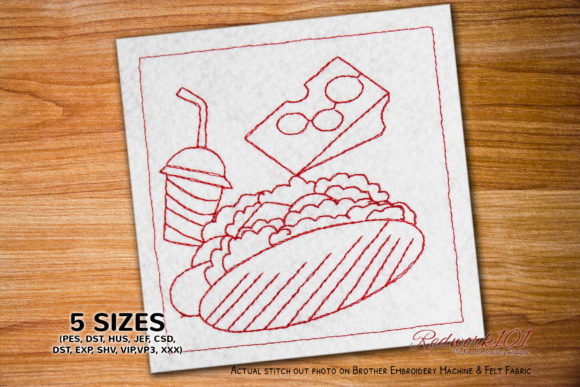 Embroidery Designer Review: The Food Celebration Design