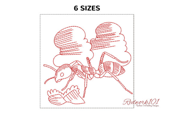 Evaluating the Big Argentine Ant Redwork Embroidery Design