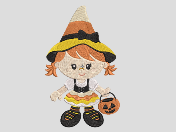 Halloween Girl Embroidery: A Sweet & Versatile Gift Design