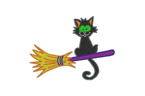 The Cat: A Halloween Embroidery Design That Delivers