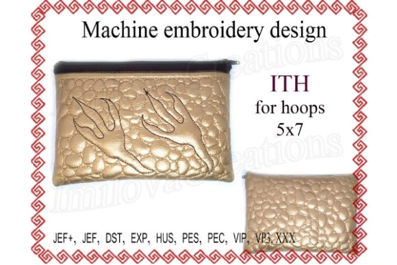 Zippered Bag Bird Track Embroidery Review